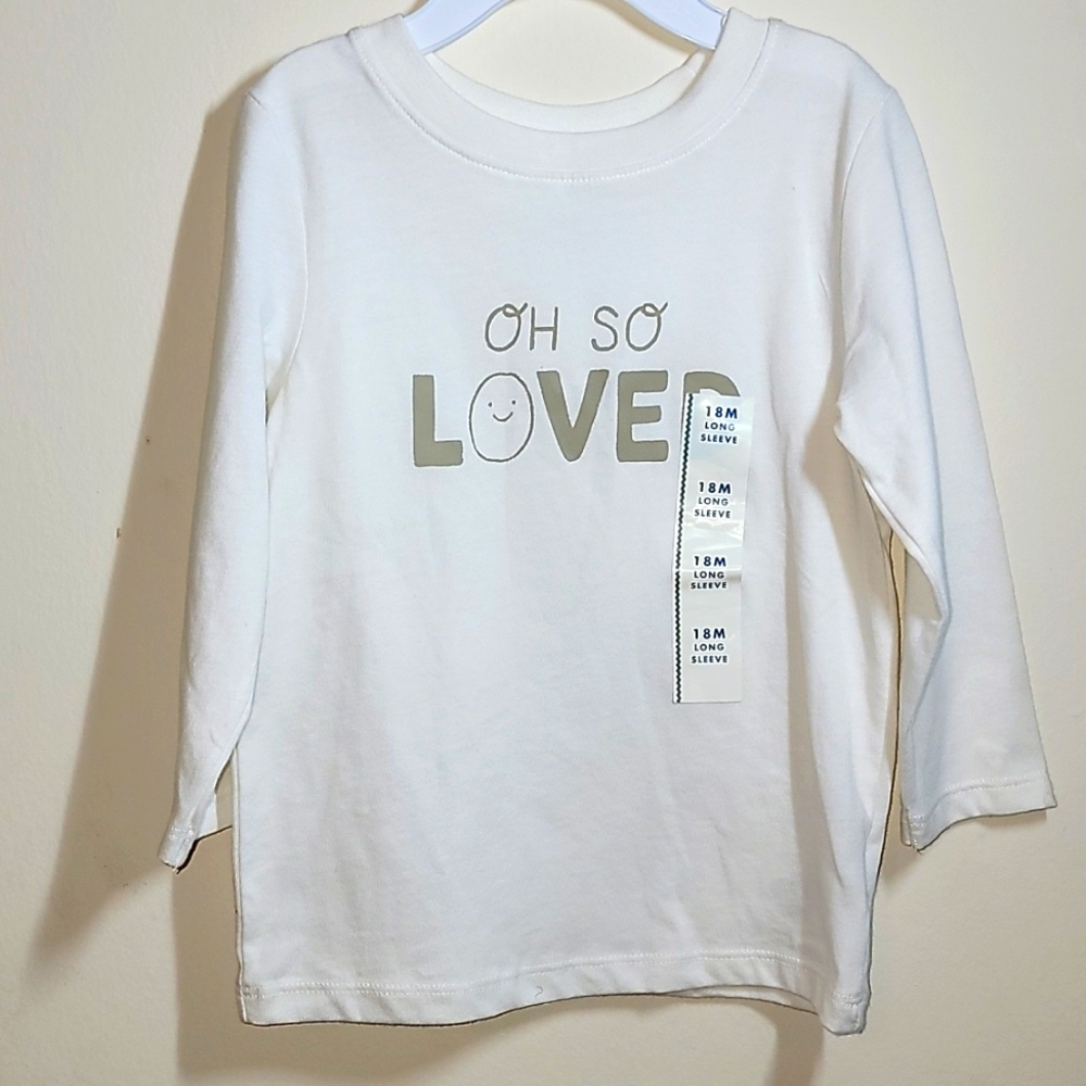 Cat & Jack long sleeve tee for toddler boys  18M